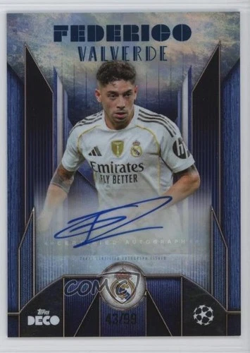 Federico Valverde 2025 Panini Deco UEFA Club Competitions Blue 43/99