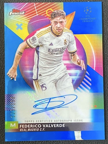 Federico Valverde 2023 Topps Finest Blue /150