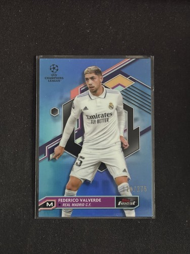Federico Valverde 2022 Panini Finest Blue Refractor /275