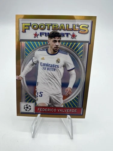 Federico Valverde 2021 Topps Finest Gold Refractor /50