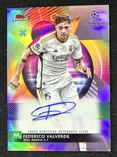 Federico Valverde 2023 Topps Finest Holo Rifrattore