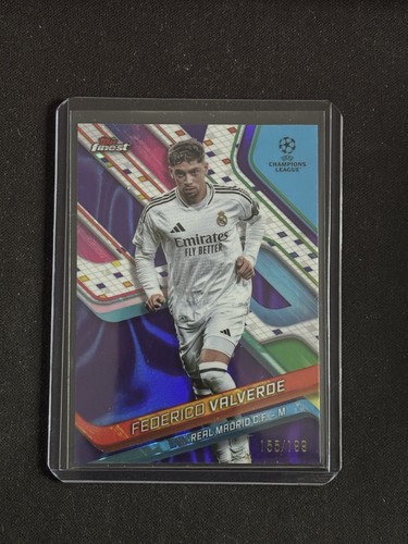 Federico Valverde 2025 Topps Finest Lava Purple Refractor /199