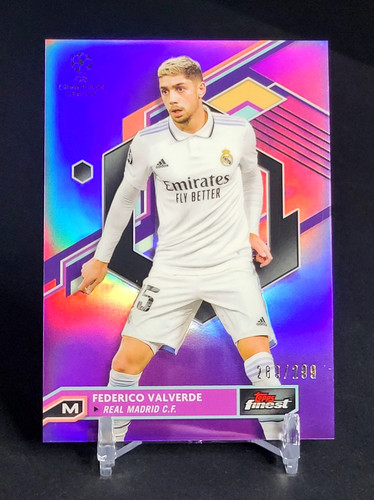 Federico Valverde 2022 Topps Finest Purple /299
