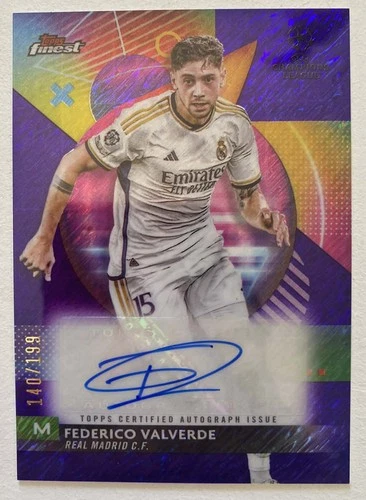 Federico Valverde 2023 Topps Finest Purple Shimmer Refractor /199