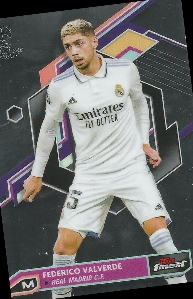 Federico Valverde 2022 Topps Finest UEFA 106