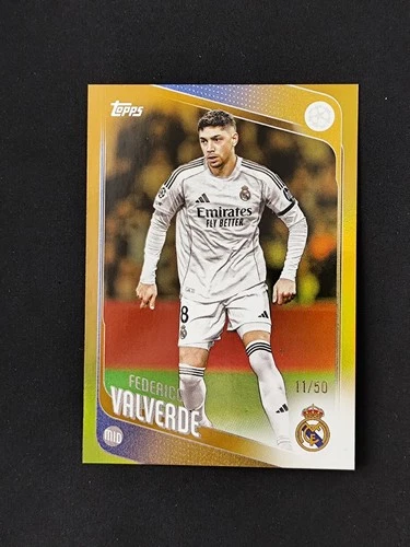 Federico Valverde 2025 Topps Flagship Gold /50