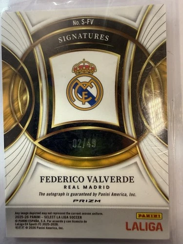 Federico Valverde 2025 Panini La Liga /49