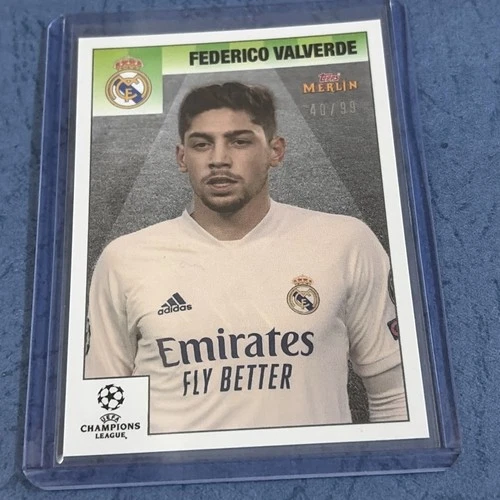 Federico Valverde 2021 Topps Merlin 95 Heritage /99