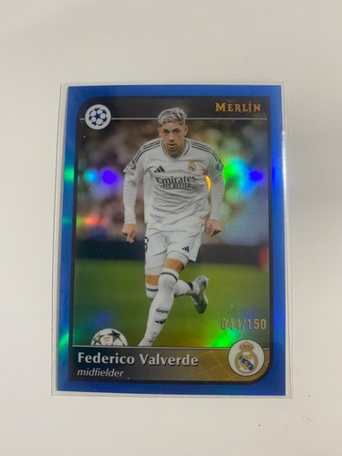 Federico Valverde 2024 Topps Merlin Chrome Blue /150