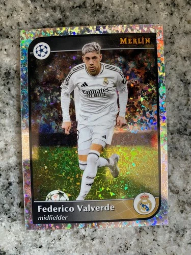 Federico Valverde 2024 Topps Merlin Chrome Diamond Refractor