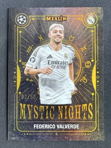 Federico Valverde 2024 Topps Merlin Chrome Gold /50