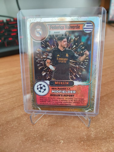Federico Valverde 2023 Topps Merlin Chrome Gold /50