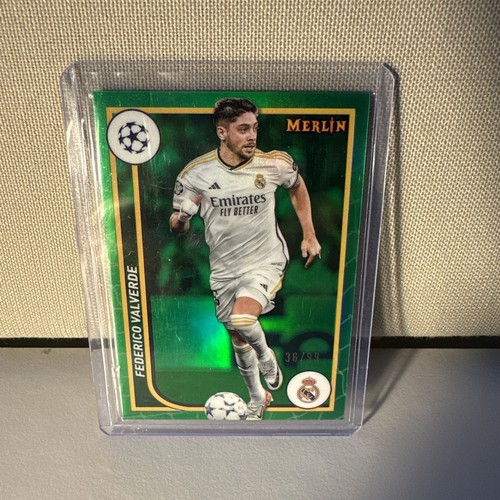 Federico Valverde 2024 Topps Merlin Chrome Green Refractor /99