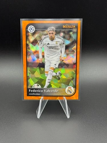 Federico Valverde 2024 Topps Merlin Chrome Orange Atomic /25