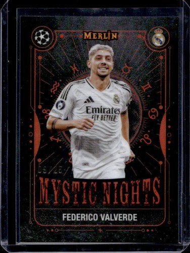 Federico Valverde 2024 Topps Merlin Chrome Orange Refractor /25