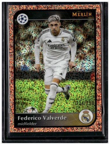 Federico Valverde 2024 Topps Merlin Chrome Oro Rosa /250