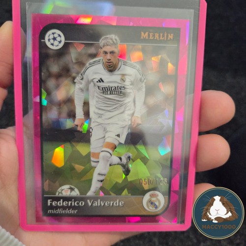 Federico Valverde 2024 Topps Merlin Chrome Pink /125