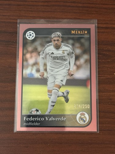 Federico Valverde 2024 Topps Merlin Chrome Pink /250