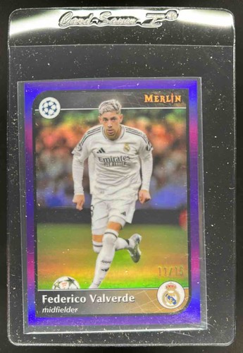 Federico Valverde 2024 Topps Merlin Chrome Purple Refractor /15