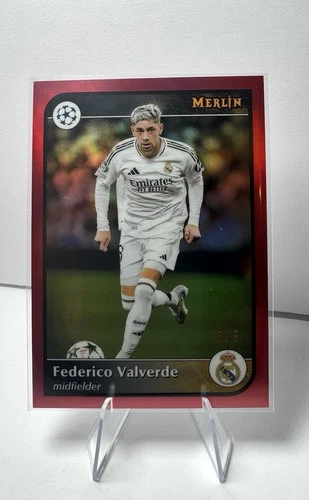 Federico Valverde 2025 Topps Merlin Chrome Red Refractor /5