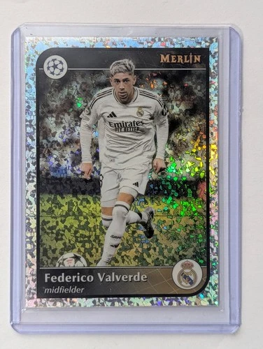 Federico Valverde 2024 Topps Merlin Chrome Silver Sparkle