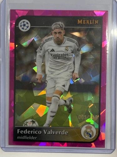 Federico Valverde 2024 Topps Merlin Chrome Unknown Color /199