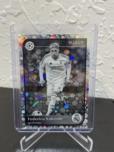 Federico Valverde 2023 Topps Merlin Chrome Vintage Black & White Refractor /35