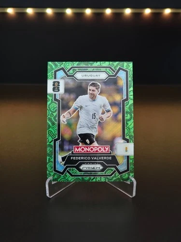 Federico Valverde 2026 Panini Monopoly Prizm Copa Mundial de la FIFA Fútbol Onda Verde