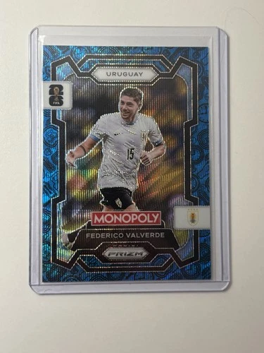 Federico Valverde 2026 Panini Monopoly Prizm FIFA World Cup Blue Prizm #65