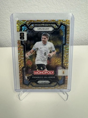 Federico Valverde 2026 Panini Monopoly Prizm FIFA World Cup Gold /500