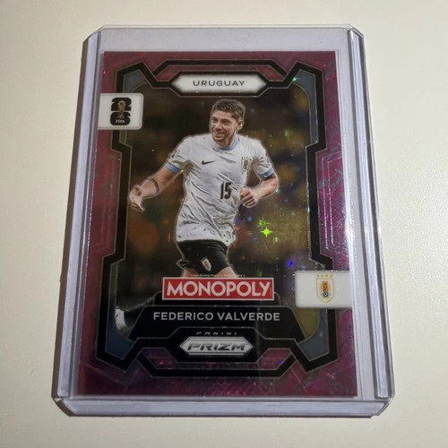 Federico Valverde 2026 Panini Monopoly Prizm Pink Token Stars