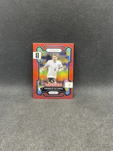 Federico Valverde 2026 Panini Monopoly Prizm Red Prizm