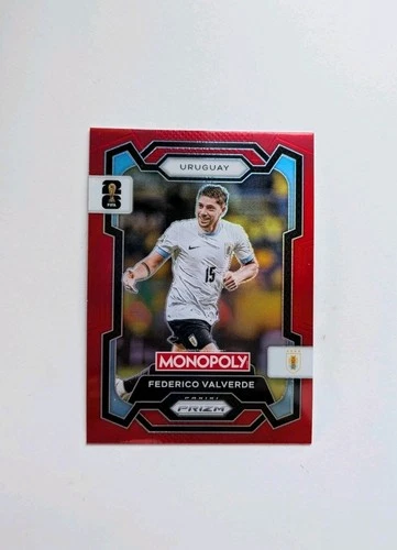 Federico Valverde 2026 Panini Monopoly Prizm Red Prizm