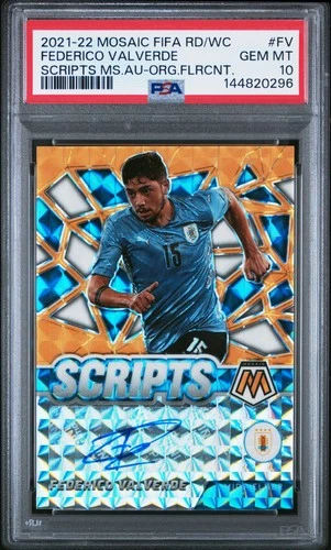 Federico Valverde 2021 Panini Mosaic Naranja Fluorescente /50