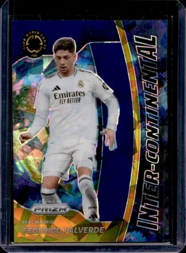 Federico Valverde 2025 Panini Prizm Blue Ice /99