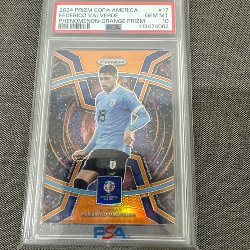 Federico Valverde 2024 Panini Prizm Copa America Orange /25