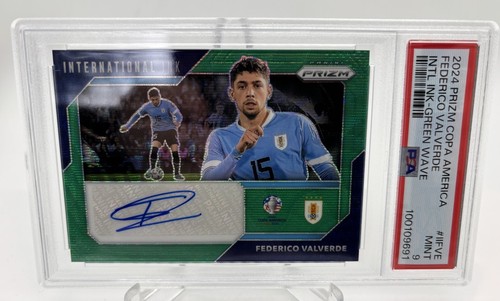 Federico Valverde 2024 Panini Prizm Copa América Tinta Onda Verde