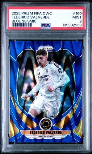 Federico Valverde 2025 Panini Prizm Copa Mundial de Clubes de la FIFA 2025 Azul Sísmico /275