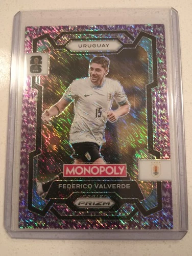Federico Valverde 2026 Panini Prizm Copa Mundial de la FIFA 2026 Monopoly Purple Shimmer /50