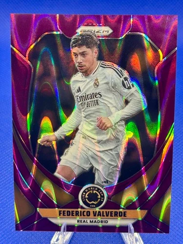 Federico Valverde 2025 Panini Prizm FIFA Club World Cup Purple Seismic /99