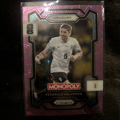 Federico Valverde 2026 Panini Prizm Monopoly FIFA World Cup Pink