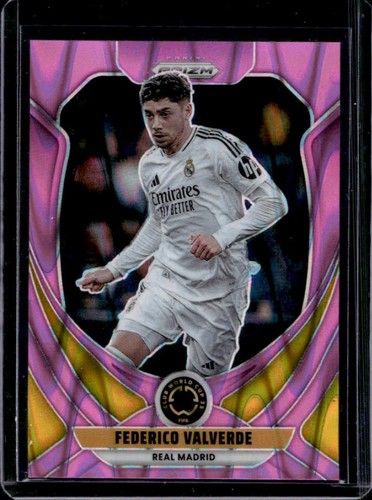 Federico Valverde 2025 Panini Prizm Pink Seismic /299