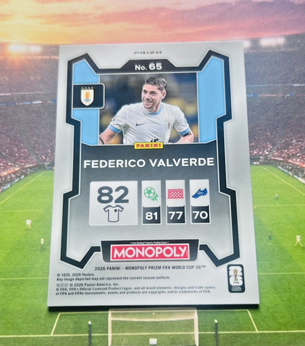 Federico Valverde 2026 Panini Prizm Red Prizm