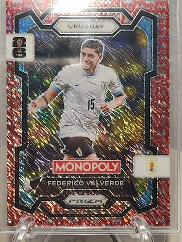 Federico Valverde 2026 Panini Prizm Rojo Millonario Brillo