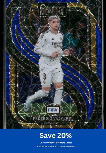 Federico Valverde 2024 Panini Select Blue Lazer