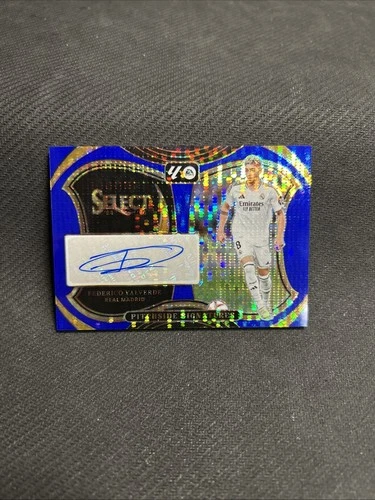 Federico Valverde 2024 Panini Select Blue Pulsar Prizm