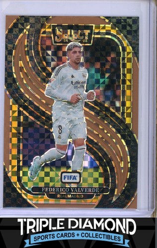 Federico Valverde 2024 Panini Select Bronze Checker /75