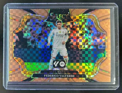 Federico Valverde 2025 Panini Select Bronze Checker Prizm /99