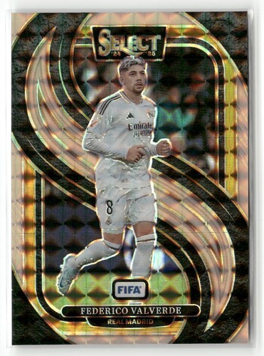 Federico Valverde 2024 Panini Select FIFA Orange Fluorescent /125