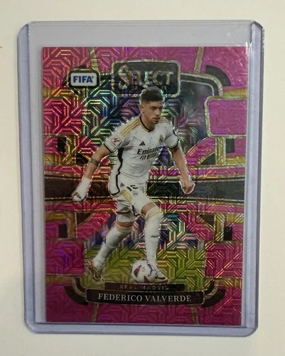 Federico Valverde 2023 Panini Select FIFA Rosa Mojo Prizm /199